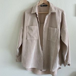 Zara Corduroy Shacket/ Overshirt